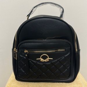 Fashion Black Crossbody Backpack. Brand New!